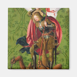 St Michael, das den Drachen tötet Magnet