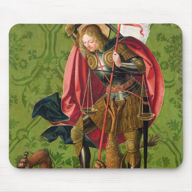 St Michael, das den Drachen tötet Mousepad (Vorne)