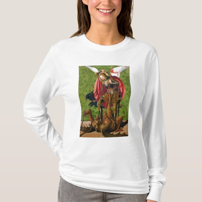 St Michael, das den Drachen tötet T-Shirt (Vorderseite)