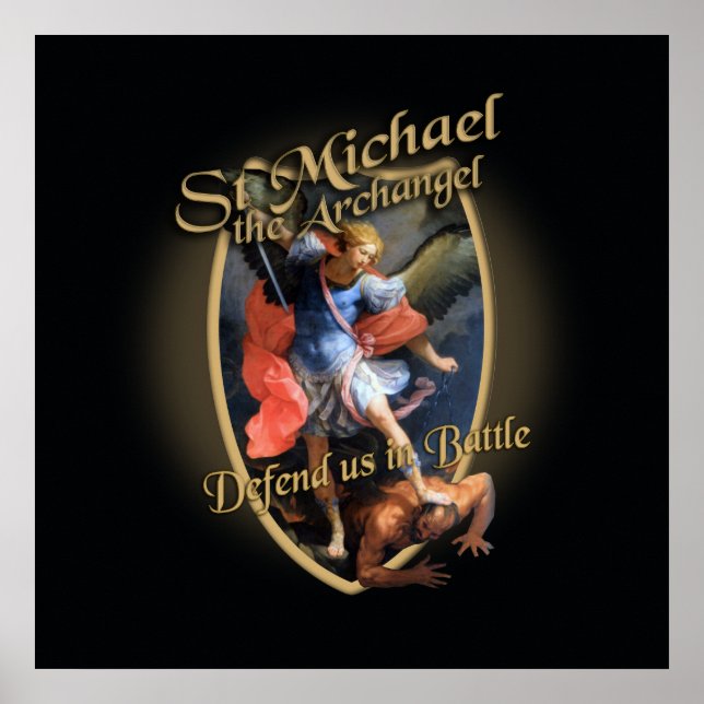 ST MICHAEL DER ARCHANGEL VERTEIDIGT UNS IN KAMPF POSTER (Vorne)