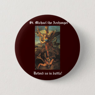 St Michael der Erzengel Button