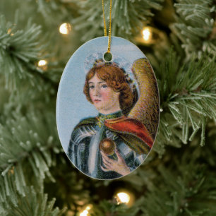 St. Michael der Erzengel (Detail; M 017) Keramik Ornament