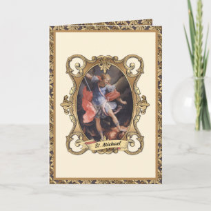St. Michael der Erzengel Gebet Religiöser Engel Karte