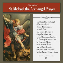 St. Michael der Erzengel Gebetskarte