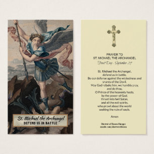 St. Michael der Erzengel Gebetskarte