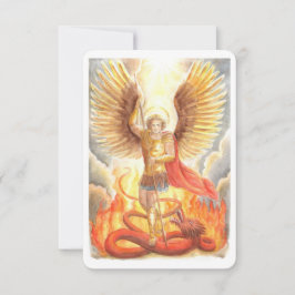 St.Michael der Erzengel Gebetskarte Einladung