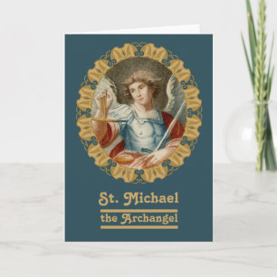 St. Michael der Erzengel (M10) Leere Grußkarte Karte
