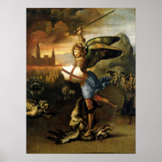 St. Michael der Erzengel - Raphael Poster