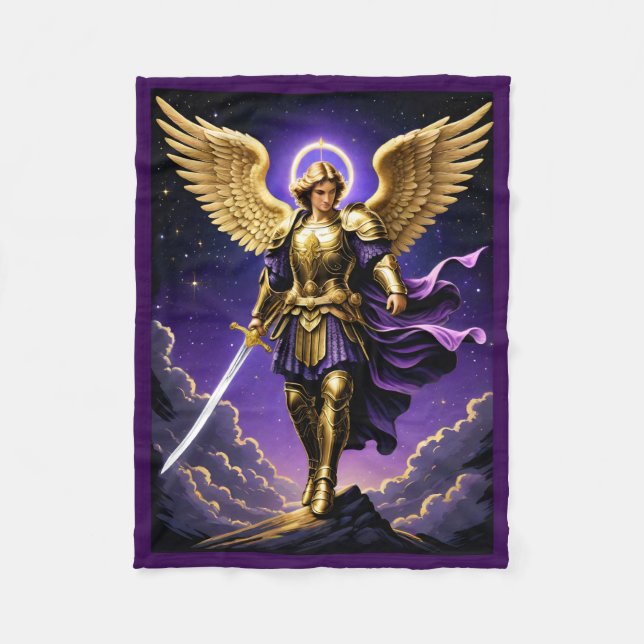 St. Michael der Erzengel römisch-katholisch Fleecedecke (Vorderseite)