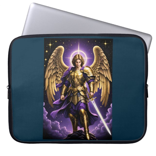 St. Michael der Erzengel römisch-katholisch Laptopschutzhülle (Vorderseite)