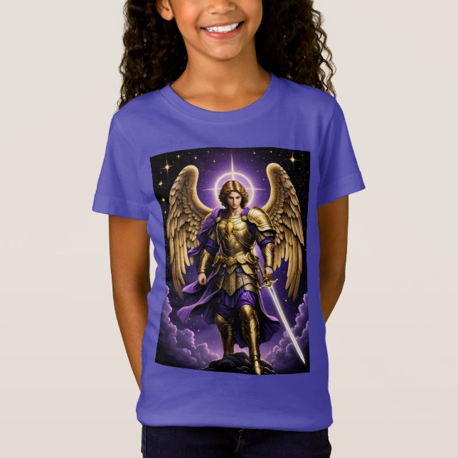 St. Michael der Erzengel römisch-katholisch T-Shirt (Vorderseite)