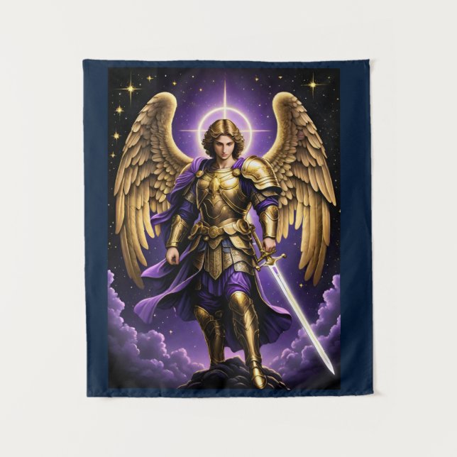St. Michael der Erzengel römisch-katholisch Wandteppich (Vorderseite)