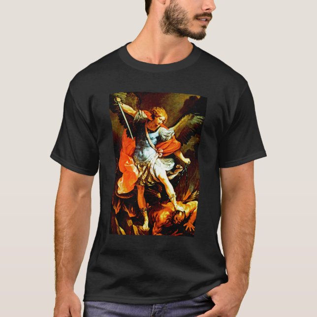 St Michael der Erzengel T-Shirt (Vorderseite)