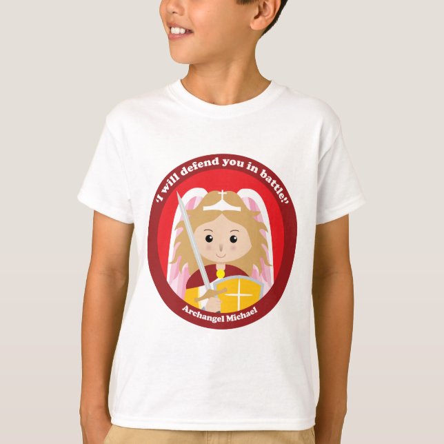 St Michael der Erzengel T-Shirt (Vorderseite)