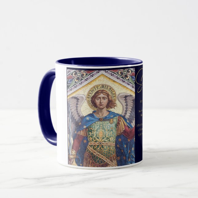 St. Michael, die katholische Tasse des Erzengels (Vorderseite Links)