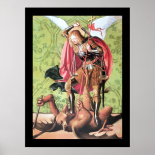 ST. MICHAEL , DRAGON UND JUSTIZ POSTER