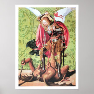 ST. MICHAEL , DRAGON UND JUSTIZ POSTER