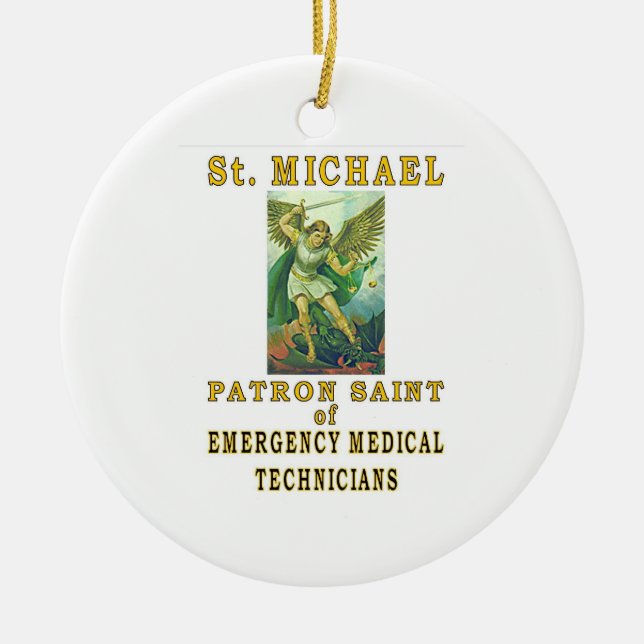 ST MICHAEL EMT KERAMIKORNAMENT (Vorne)