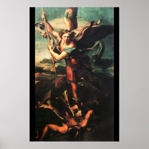 St. MICHAEL ERZENGEL BESIEGT SATAN Poster