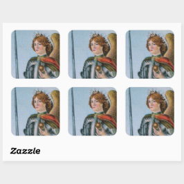 St. Michael, Erzengel (Detail; M 017) Quadratischer Aufkleber