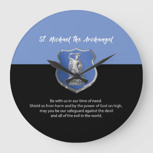 St. Michael Erzengel Gebet In Gedanken an Dich Große Wanduhr
