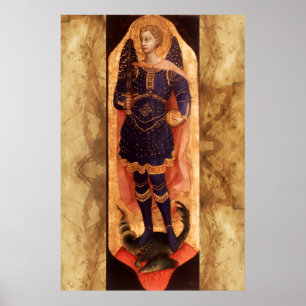 St. MICHAEL ERZENGEL MIT TEUFEL Poster
