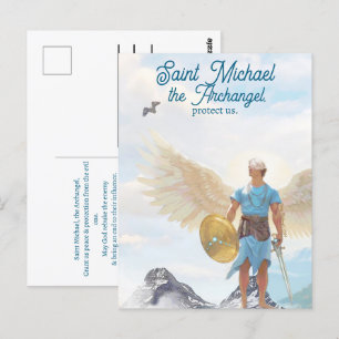 St. Michael, Erzengel-Schutzgebet Postkarte