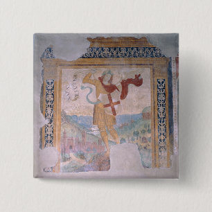 St Michael (Fresko) Button