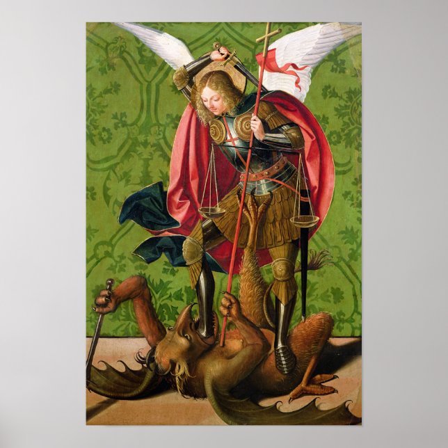 St. Michael Killing the Dragon Poster (Vorne)