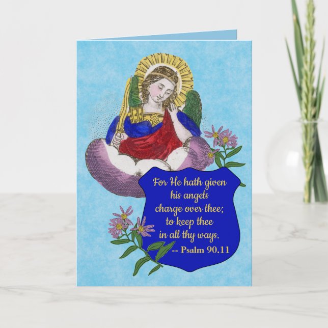 St. Michael (M 09) Segnungen für Polizeigrüße Karte (Vorderseite)