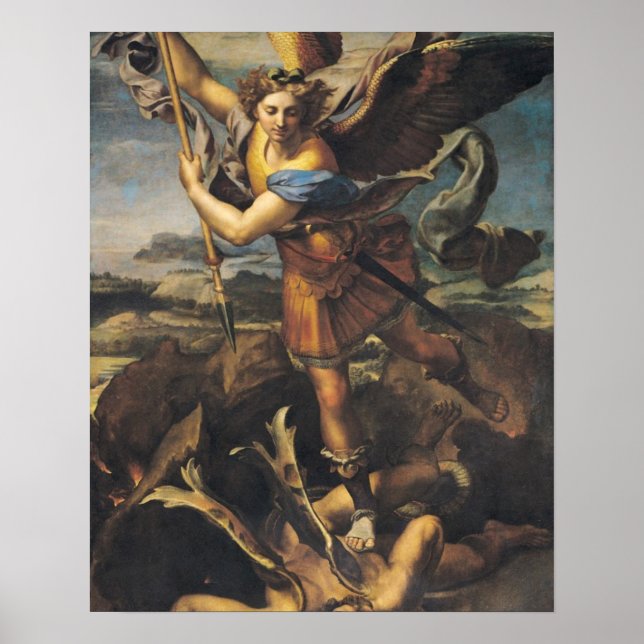 St. Michael Overwhelming the Demon, 1518 Poster (Vorne)