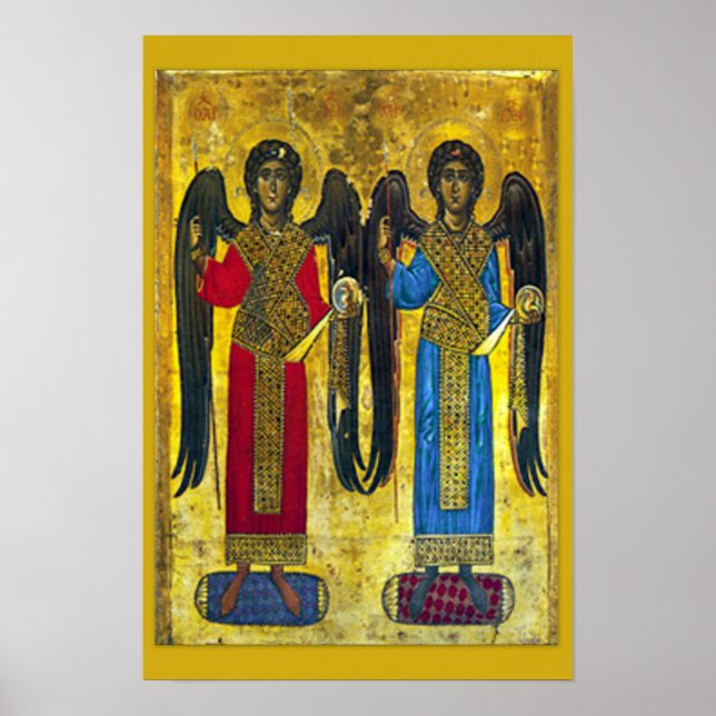 St Michael & St Gabriel Archangel icon 01B Poster (Vorne)