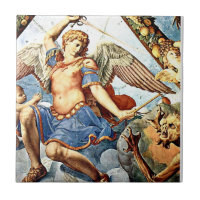 St. Michael the Archangel 22 Keramik Tile