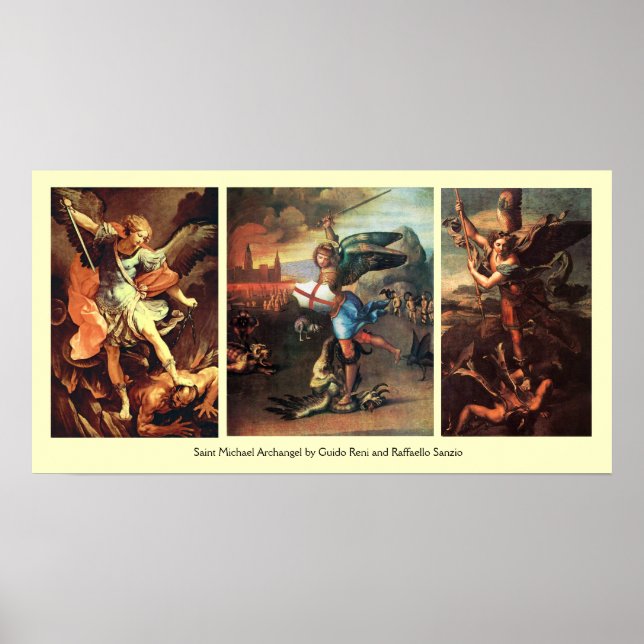 St MICHAEL THE ARCHANGEL FEINE KUNST COLLECTION Poster (Vorne)