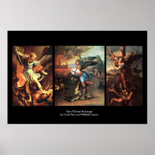 St MICHAEL THE ARCHANGEL FEINE KUNST COLLECTION Poster