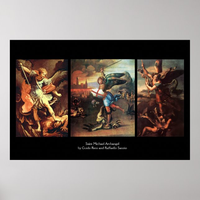 St MICHAEL THE ARCHANGEL FEINE KUNST COLLECTION Poster (Vorne)
