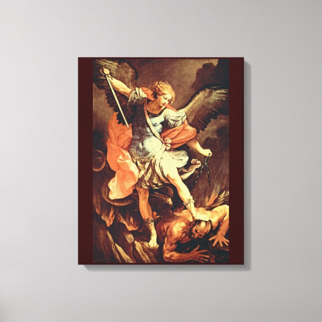 St. Michael the Archangel Leinwanddruck (Vorderseite)
