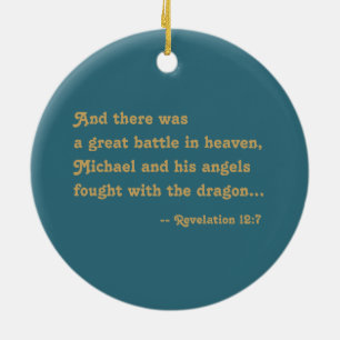 St. Michael the Archangel (M 010) Keramik Ornament