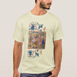 St. Michael the Archangel Monogram Antique Miniatu T-Shirt