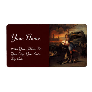 St. Michael und der Drache, braun