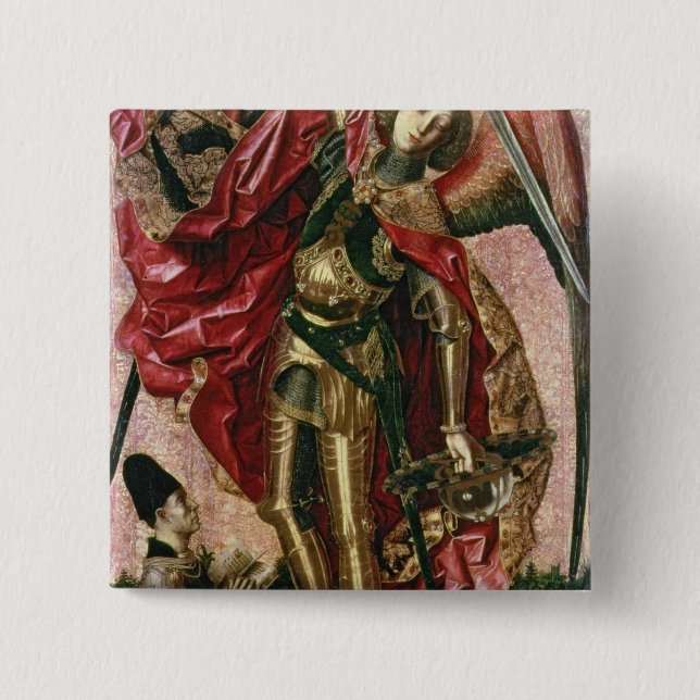 St Michael und der Drache Button (Vorderseite)