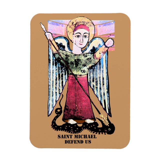 St. Michael und der Drache Magnet (Vertikal)
