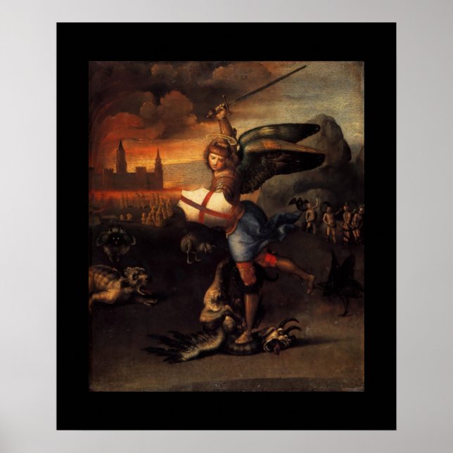 St. MICHAEL UND DER DRACHE Poster (Vorne)
