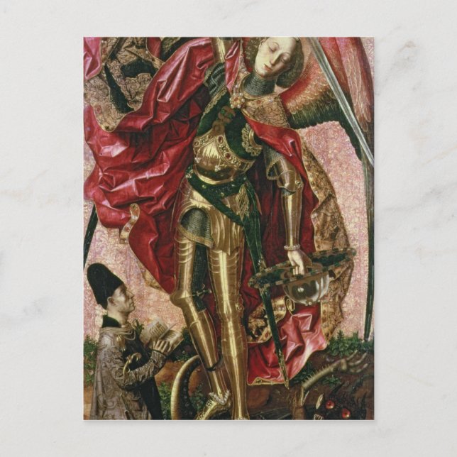 St. Michael und der Drache Postkarte (Vorderseite)