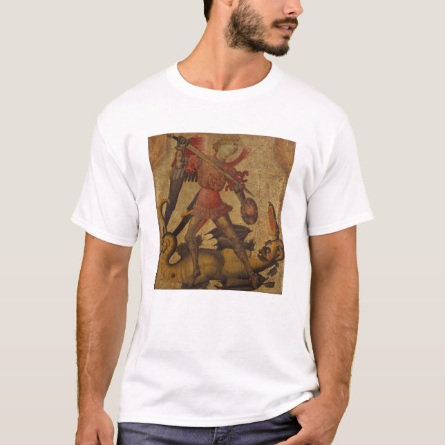 St Michael und der Drache T-Shirt (Vorderseite)