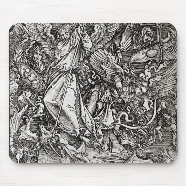 St Michael und der Drache, von einem Latein Mousepad (Vorne)