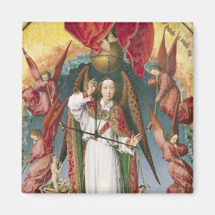 St. Michael Weighing die Soule Magnet