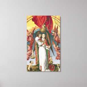 St Michael, welches die Soule wiegt Leinwanddruck
