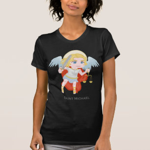 St- Michaelerzengel-niedlicher Katholischer T-Shirt