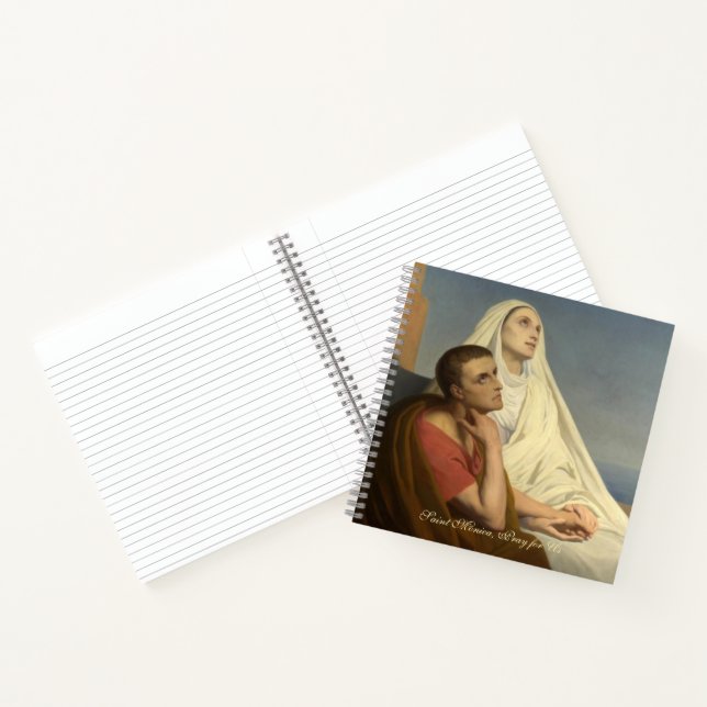 St. Monica Augustine Katholische Gebetskarte Notizbuch (Innenseite)